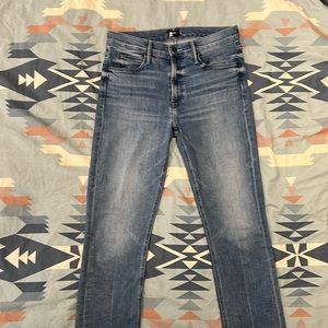 Mother mid rise Dazzler ankle We the Animals